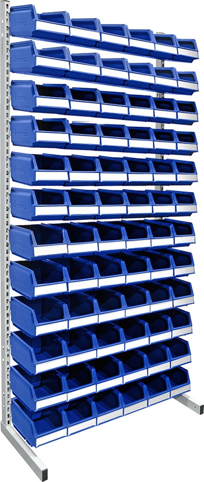 Floor rack 2000 mm complete 72 pcs 9074 blue