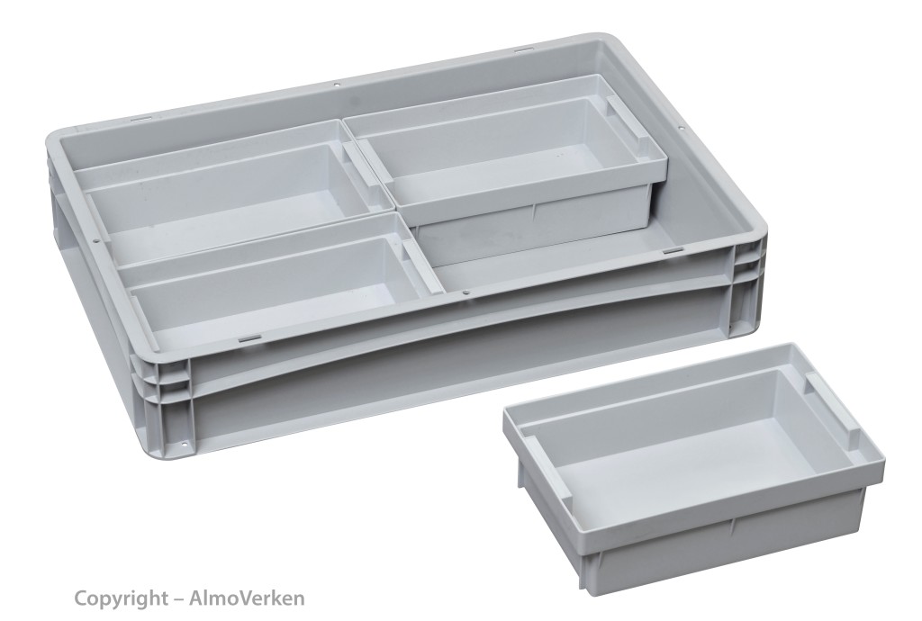 Insert boxes 1/4 280x178x80 mm